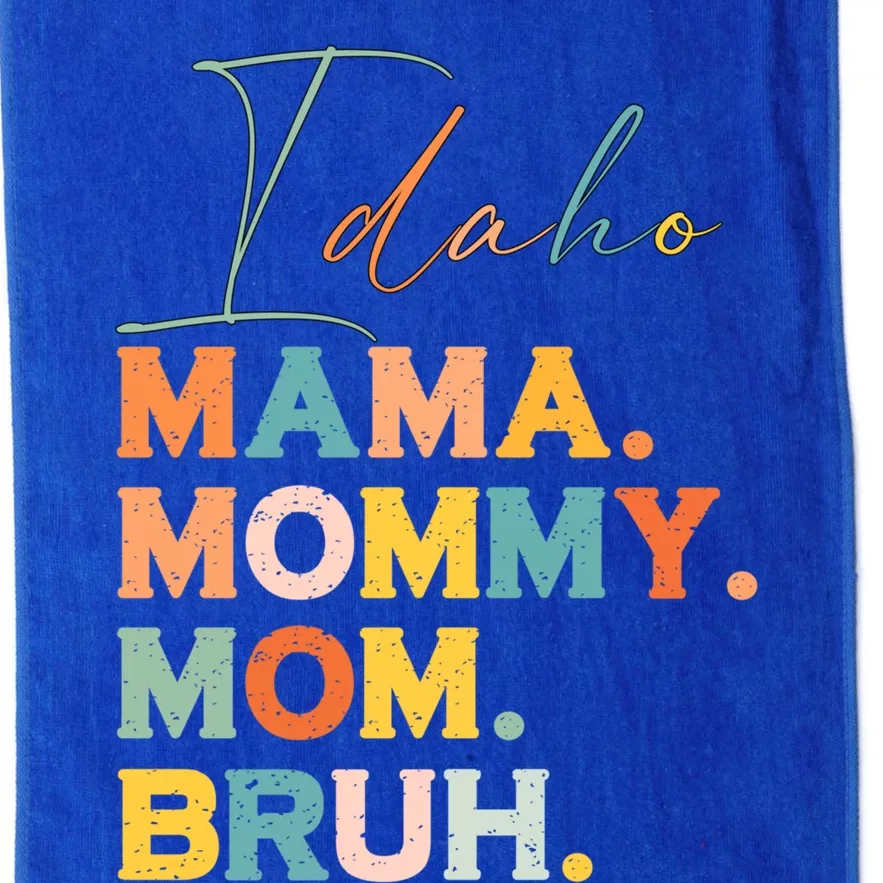 Idaho Mama Mommy Mom Bruh Funny Mothers Day Funny Gift For Mom Gift Platinum Collection Golf Towel