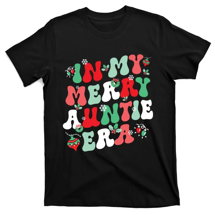 In My Merry Auntie Era Christmas Decor Pjm Pajama Stunning T-Shirt