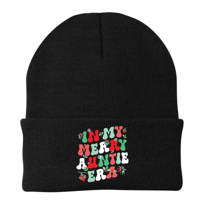 In My Merry Auntie Era Christmas Decor Pjm Pajama Stunning Knit Cap Winter Beanie