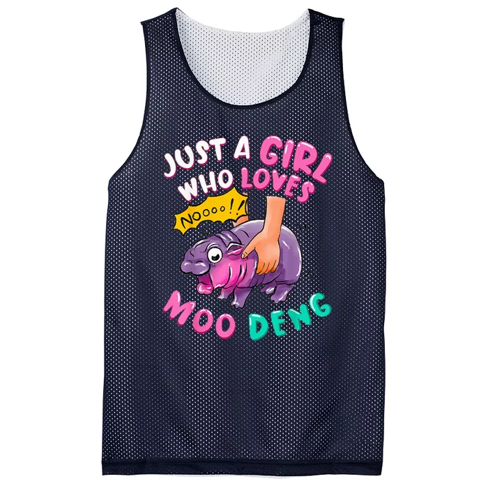 In My Moo Deng Era  Moo Deng Lover Just A Girl Who Loves Moo Deng Mesh Reversible Basketball Jersey Tank