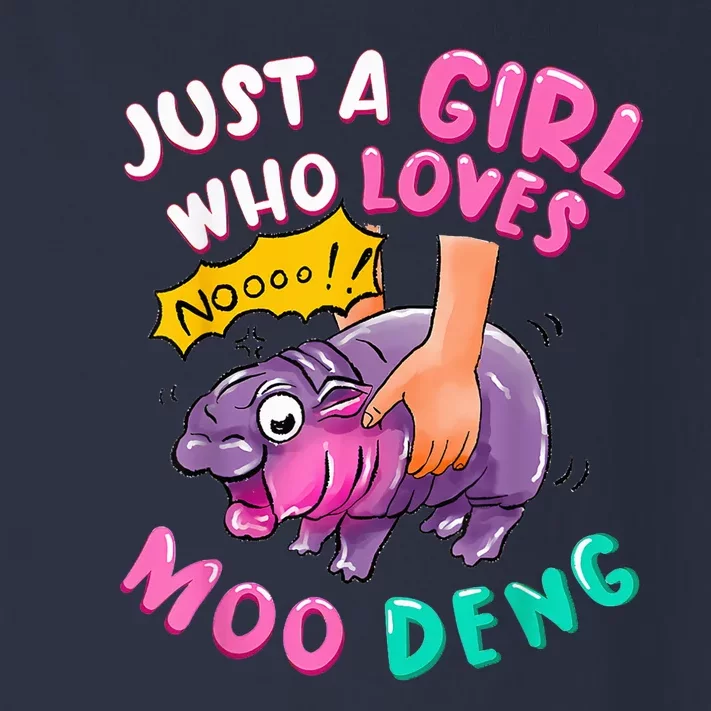 In My Moo Deng Era  Moo Deng Lover Just A Girl Who Loves Moo Deng Toddler Long Sleeve Shirt