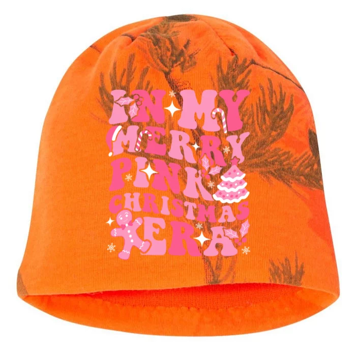 In My Merry Pink Christmas Era Groovy Ie Xmas Holiday Great Gift Kati - Camo Knit Beanie