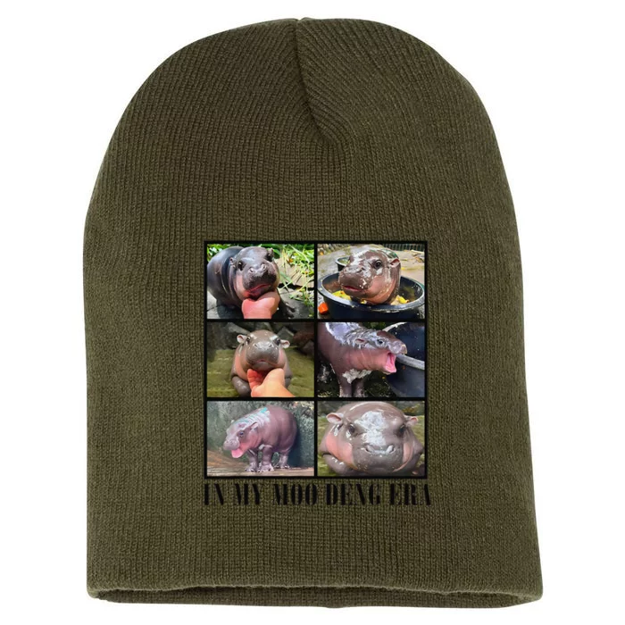 In My Moo Deng Era  Moo Deng Lover Gift Short Acrylic Beanie