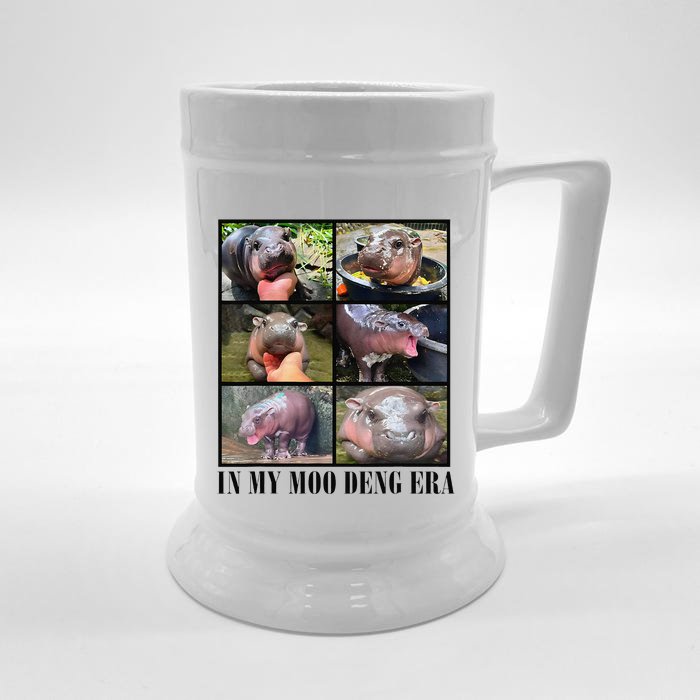 In My Moo Deng Era  Moo Deng Lover Gift Front & Back Beer Stein