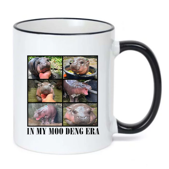 In My Moo Deng Era  Moo Deng Lover Loves Moo Deng Meme Black Color Changing Mug