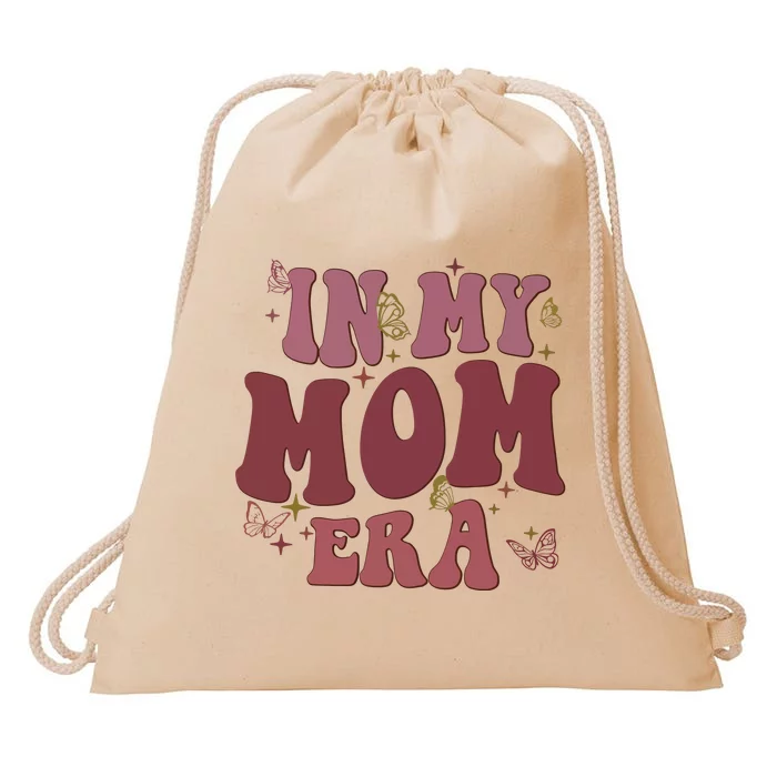 In My Mom Era Drawstring Bag