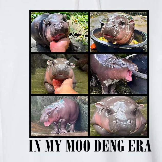 In My Moo Deng Era  Moo Deng Lover Garment-Dyed Fleece Hoodie