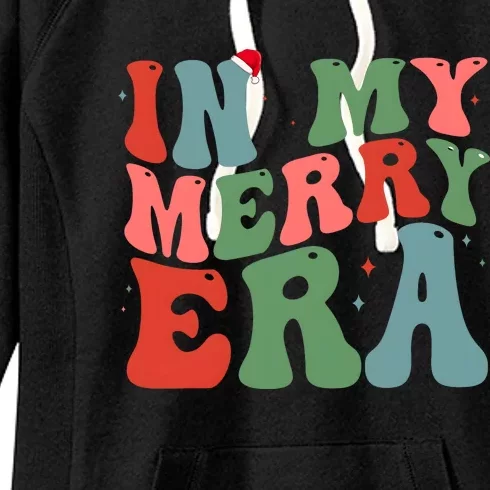 In My Merry Era Retro Christmas Women's Fleece Hoodie