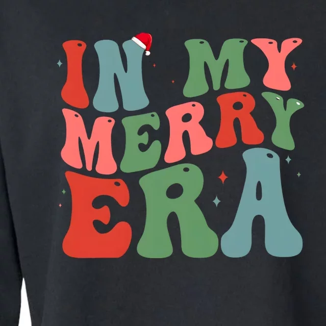 In My Merry Era Retro Christmas Cropped Pullover Crew