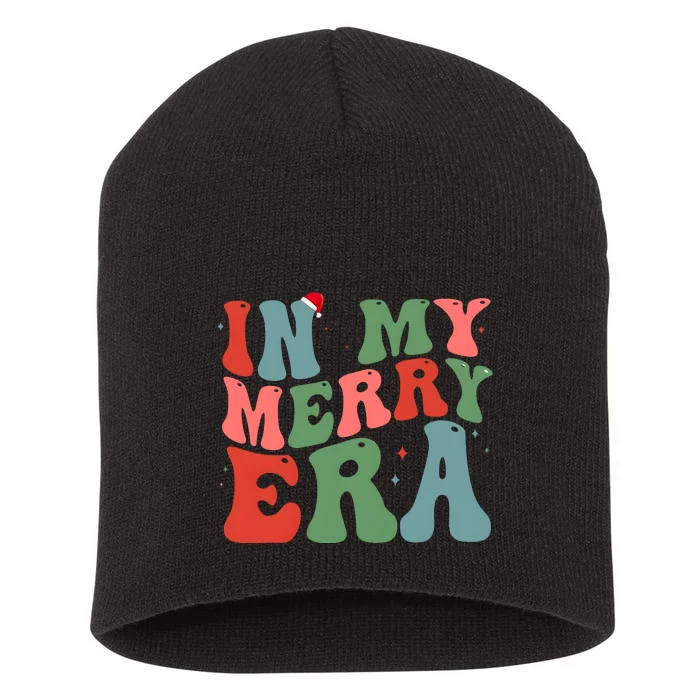 In My Merry Era Retro Christmas Short Acrylic Beanie