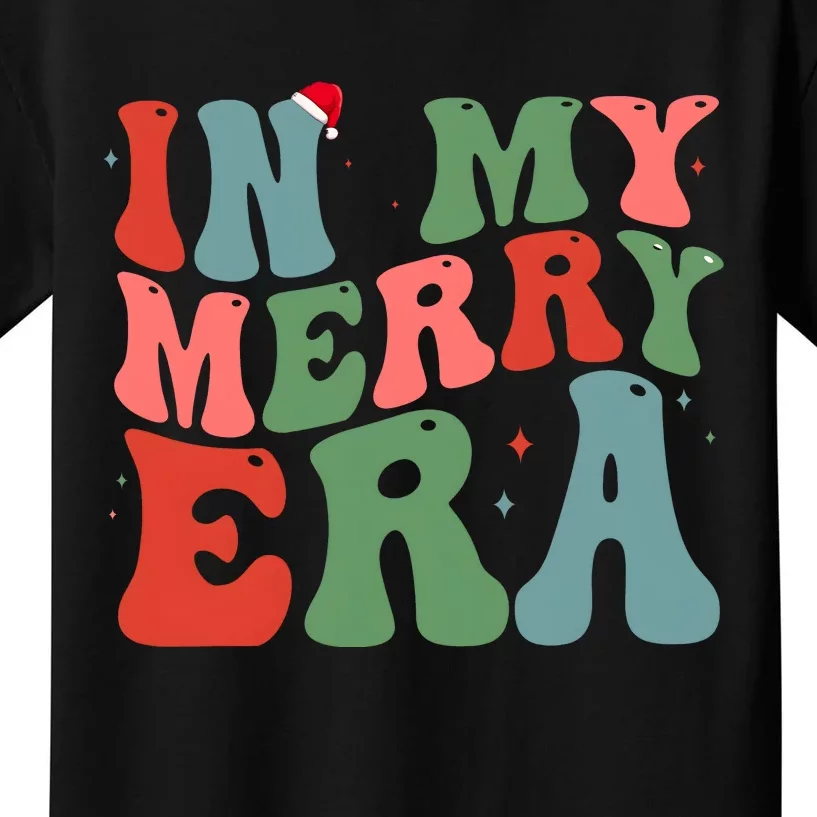 In My Merry Era Retro Christmas Kids T-Shirt