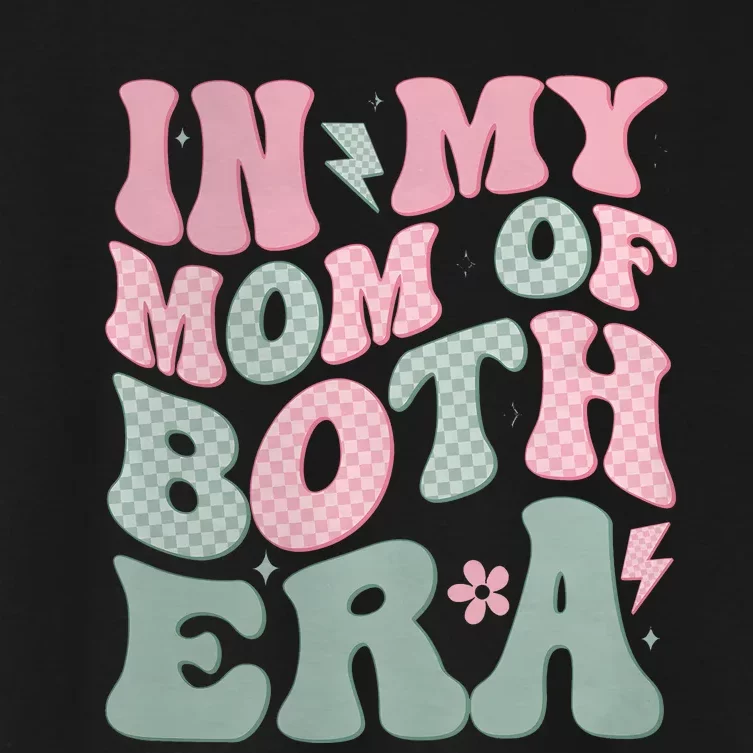 In My Mom Of Both Era Women's Crop Top Tee