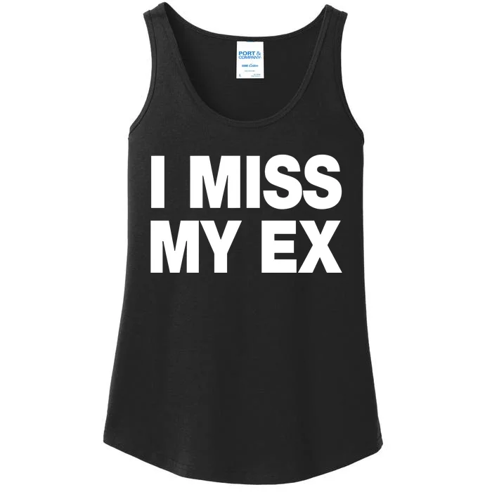 I Miss My Ex Ladies Essential Tank