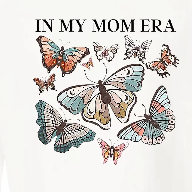 In My Mom Era Butterfly Cropped Pullover Crew