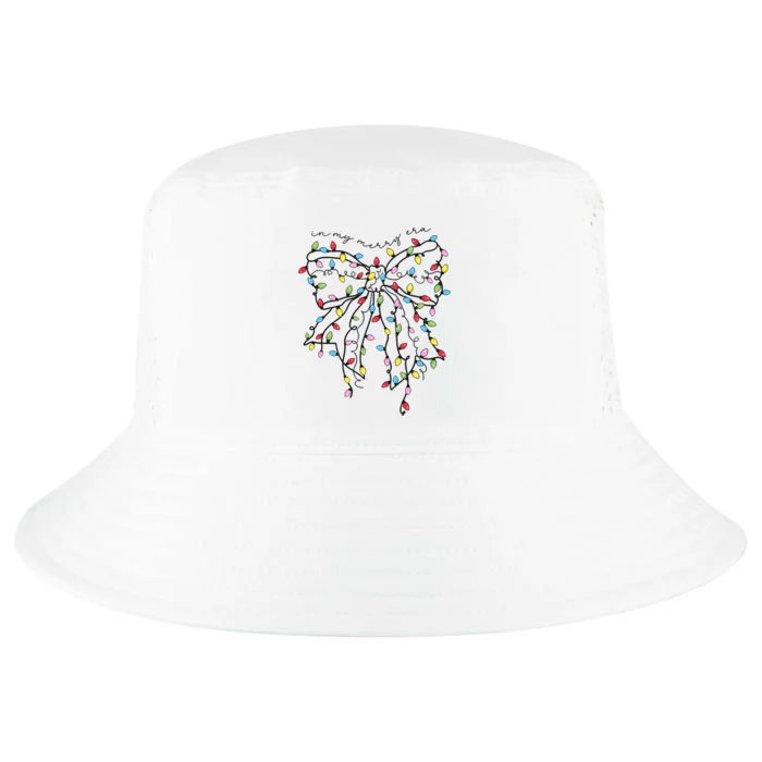 In My Merry Era Christmas Coquette Bow Cool Comfort Performance Bucket Hat