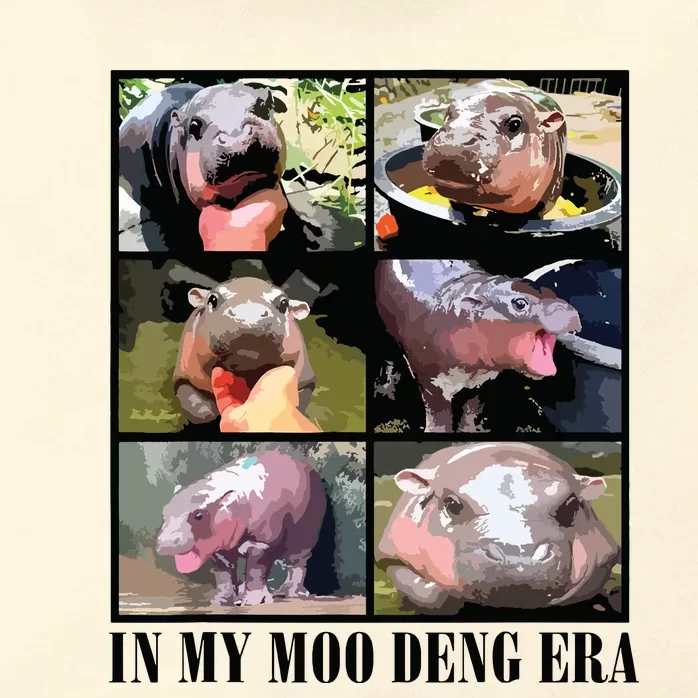 In My Moo Deng Era  Moo Deng Lover Zip Tote Bag