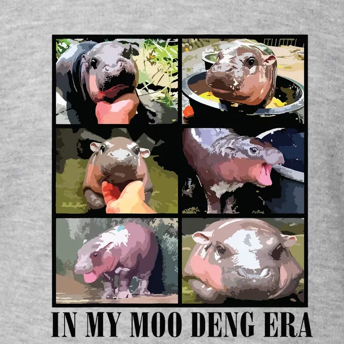 In My Moo Deng Era  Moo Deng Lover Toddler Sweatshirt