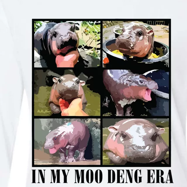 In My Moo Deng Era  Moo Deng Lover Womens Cotton Relaxed Long Sleeve T-Shirt