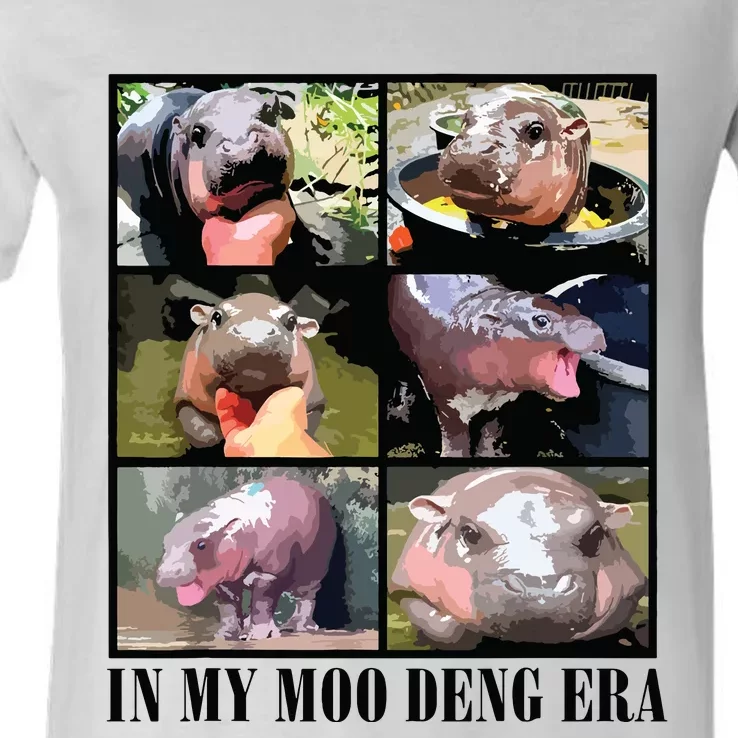 In My Moo Deng Era  Moo Deng Lover V-Neck T-Shirt