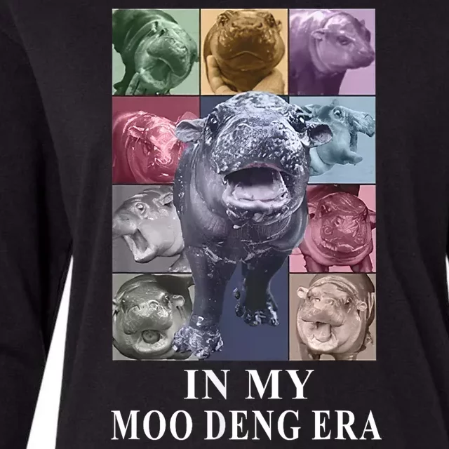 In My Moo Deng Hippo Pygmy Hippopotamus Womens Cotton Relaxed Long Sleeve T-Shirt