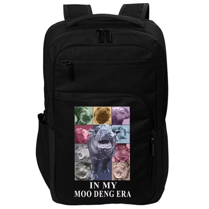 In My Moo Deng Hippo Pygmy Hippopotamus Impact Tech Backpack