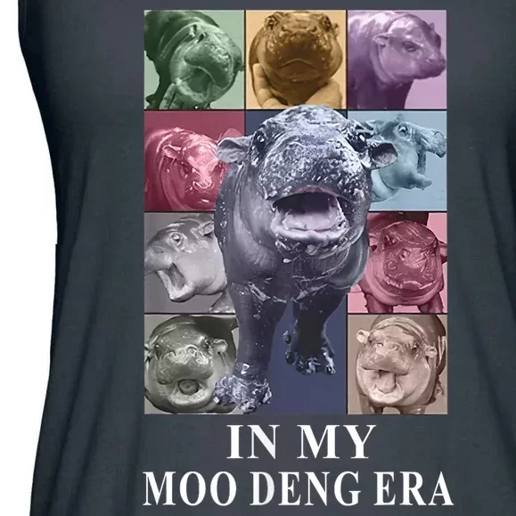 In My Moo Deng Hippo Pygmy Hippopotamus Ladies Essential Flowy Tank