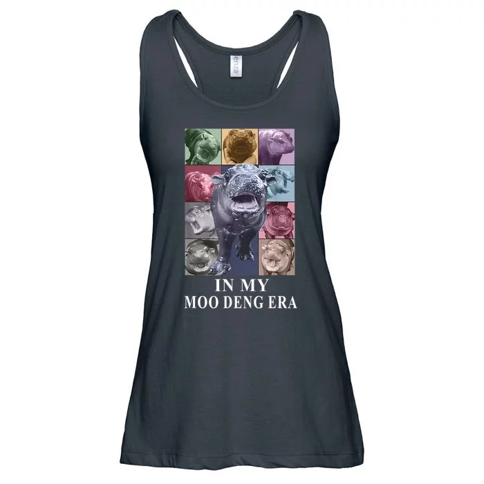 In My Moo Deng Hippo Pygmy Hippopotamus Ladies Essential Flowy Tank