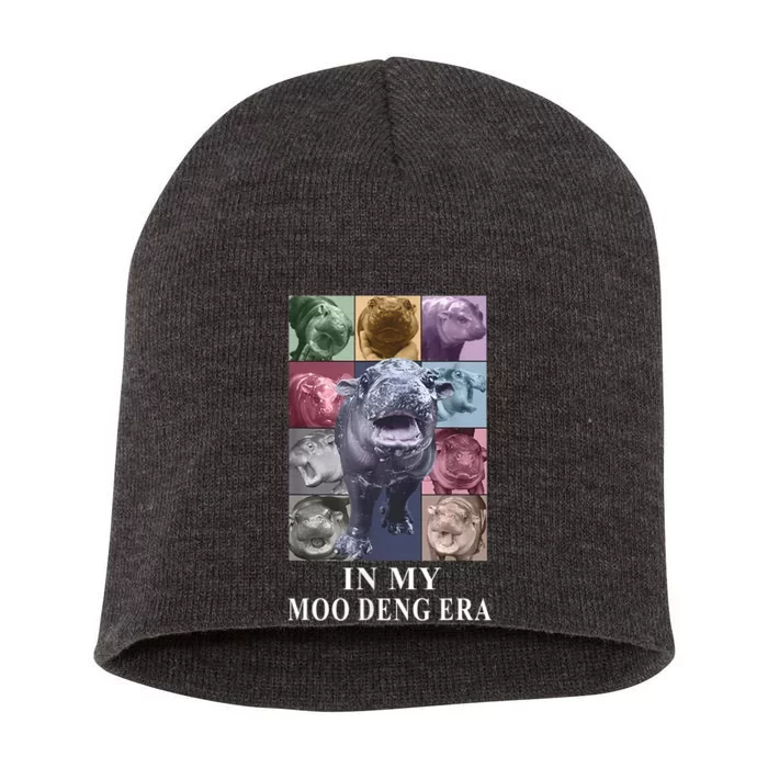 In My Moo Deng Hippo Pygmy Hippopotamus Short Acrylic Beanie