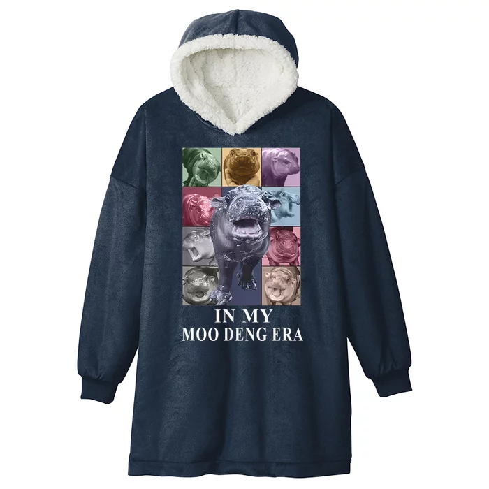 In My Moo Deng Hippo Pygmy Hippopotamus Hooded Wearable Blanket