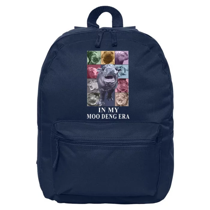 In My Moo Deng Hippo Pygmy Hippopotamus 16 in Basic Backpack