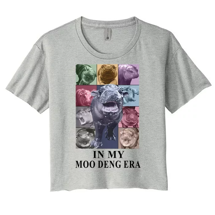 In My Moo Deng Hippo Pygmy Hippopotamus Women's Crop Top Tee