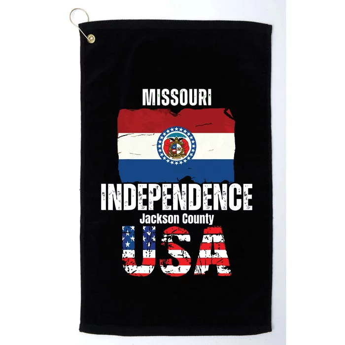 Independence Missouri Mo Jackson County Souvenir Platinum Collection Golf Towel