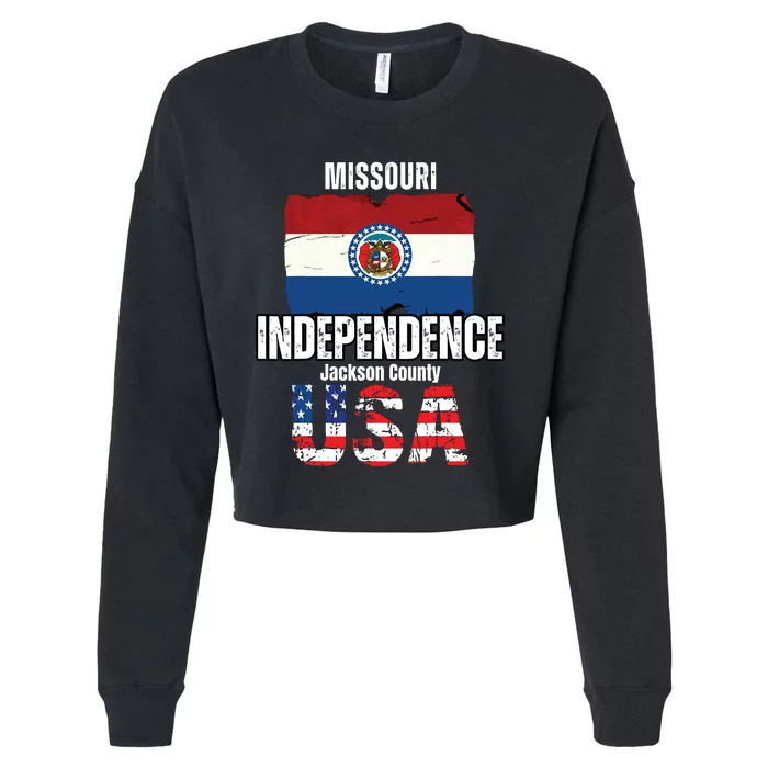 Independence Missouri Mo Jackson County Souvenir Cropped Pullover Crew