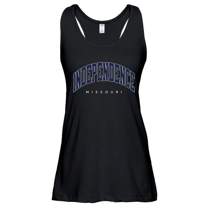 Independence Missouri Mo Varsity Style Ladies Essential Flowy Tank