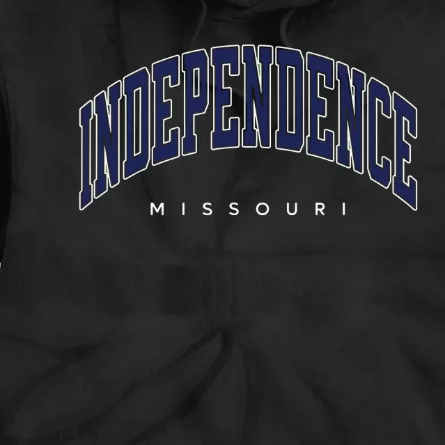 Independence Missouri Mo Varsity Style Tie Dye Hoodie