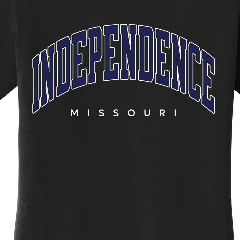 Independence Missouri Mo Varsity Style Women's T-Shirt