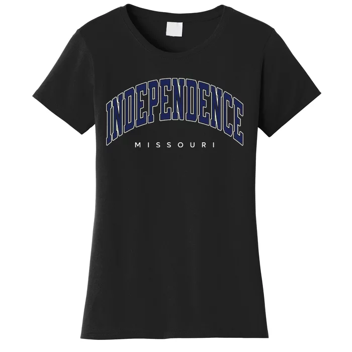 Independence Missouri Mo Varsity Style Women's T-Shirt