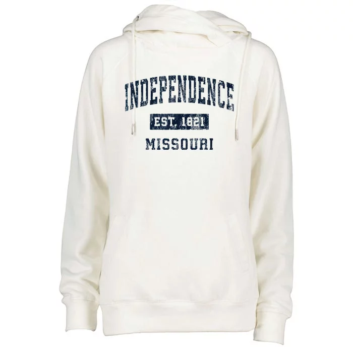 Independence Missouri Mo Vintage Sports Design Womens Funnel Neck Pullover Hood