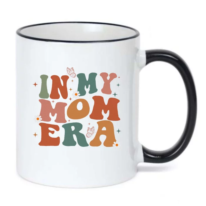 In My Mom Era Groovy New Mom Funny Mom Era Mothers Day Black Color Changing Mug