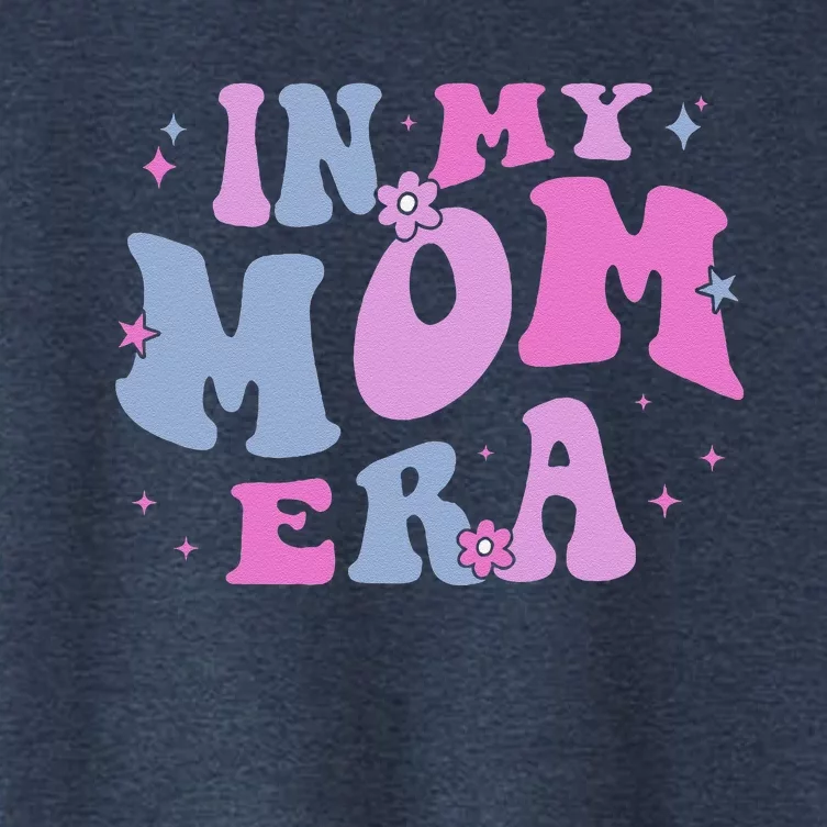 In My Mom Era Lover Groovy Retro Mom MotherS Day Birthday Women's Crop Top Tee