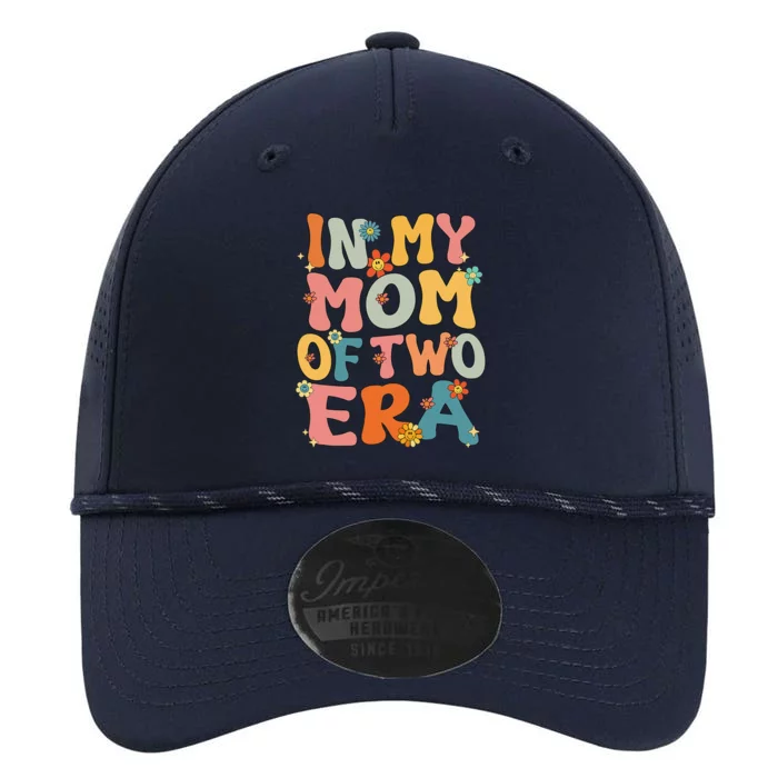 In My Mom Of Two Era Groovy Funny Mom Of Two Mother Day Performance The Dyno Cap