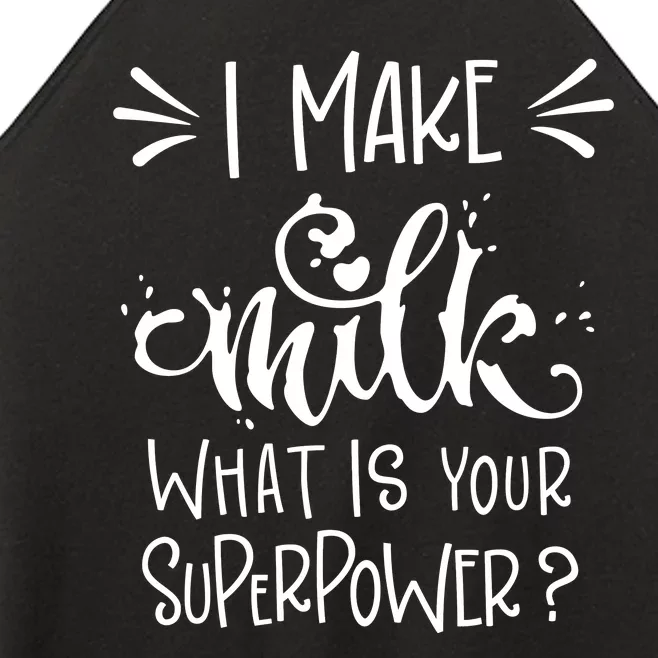 I Make Milk What Is Your Superpower? Women’s Perfect Tri Rocker Tank