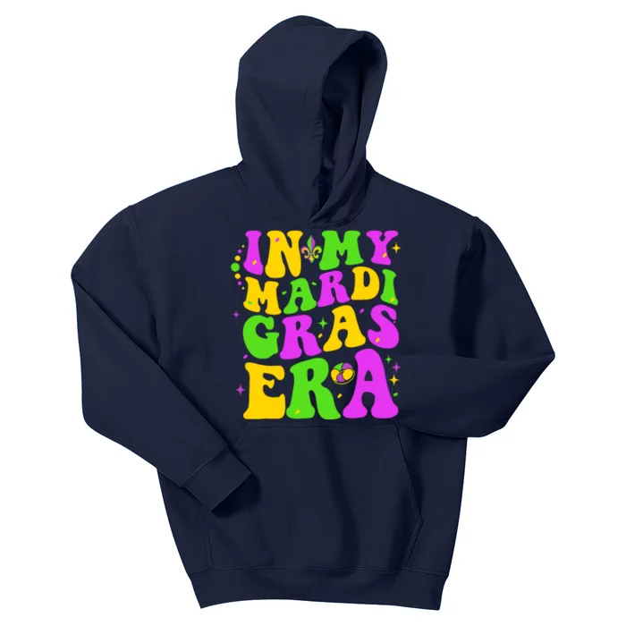 In My Mardi Gras Era Happy Mardi Gras Orleans Carnival Party Kids Hoodie