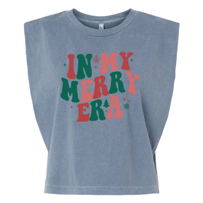 In My Merry Era Christmas Holiday Garment-Dyed Women's Muscle Tee