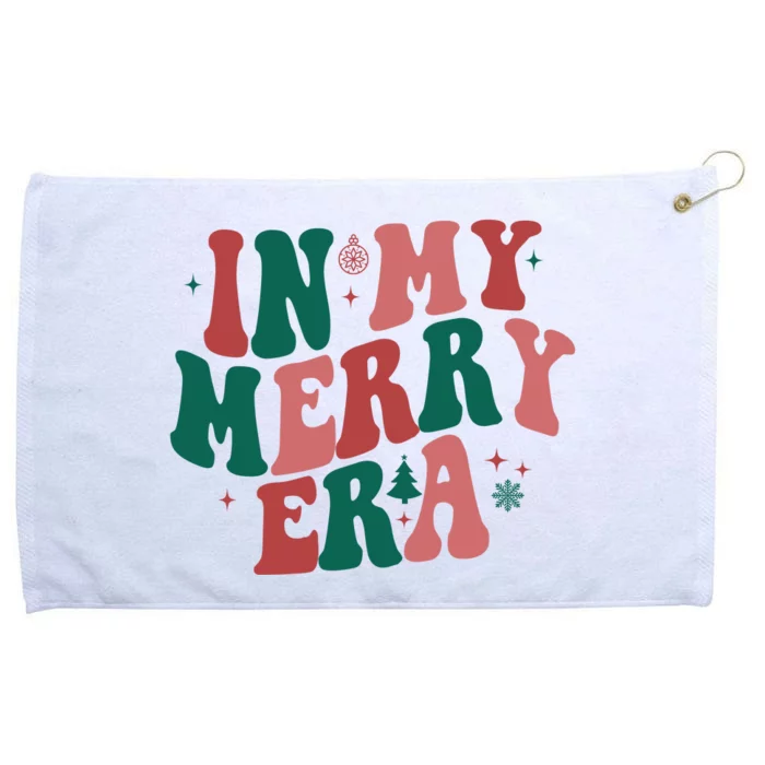 In My Merry Era Christmas Holiday Grommeted Golf Towel