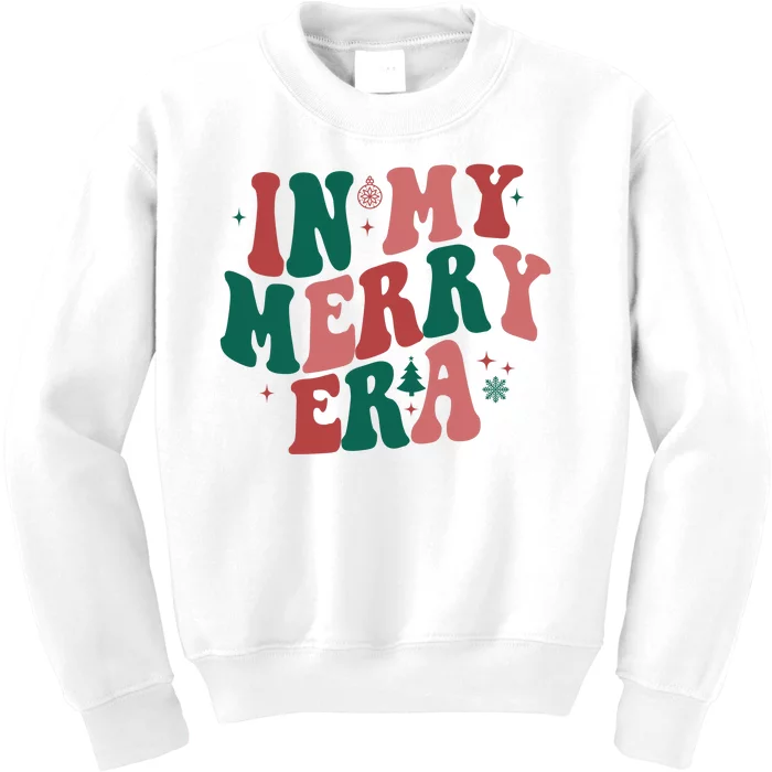 In My Merry Era Christmas Holiday Kids Sweatshirt