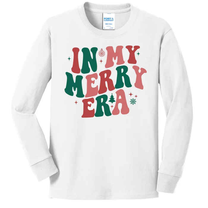 In My Merry Era Christmas Holiday Kids Long Sleeve Shirt