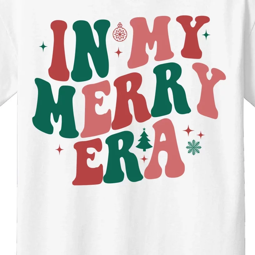 In My Merry Era Christmas Holiday Kids T-Shirt