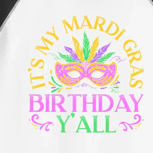 It's My Mardi Gras Birthday Y'all New Orleans Louisiana Gift Toddler Fine Jersey T-Shirt