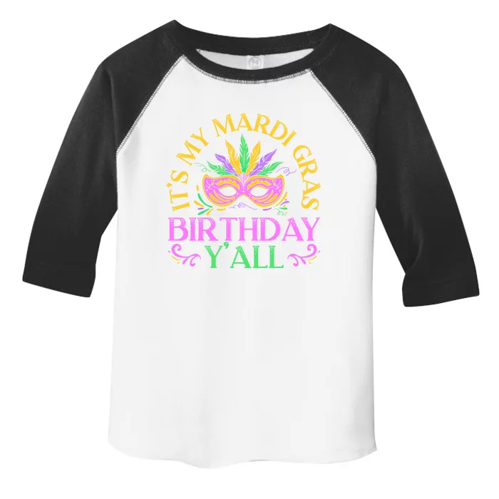 It's My Mardi Gras Birthday Y'all New Orleans Louisiana Gift Toddler Fine Jersey T-Shirt